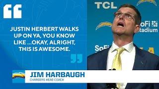 Jim Harbaugh introduced as Chargers head coach | CBS Sports