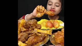 ASMR: EATING SPICY CHICKEN CURRY BASMATI RICE || #shorts #mukbangn#asmreating #mukbangasmr #asmr