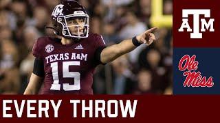 Conner Weigman EVERY THROW Texas A&M vs Ole Miss