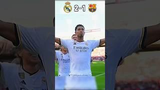 Real Madrid vs Barcelona | Bellingham brace La Liga 2023 #shorts #football #youtube