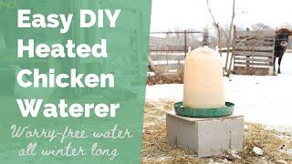 Easy DIY Heated Chicken Waterer | Worry-free Water All Winter Long