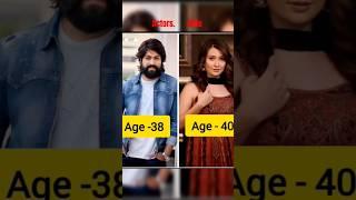 South actor and their wife age difference Allu Arjun Surya Nithin Yash Radhika #couple Bollywood