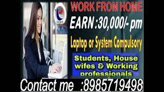 Best Payout Work from home home Jobs || Part time or Full time