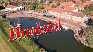 Hooksiel Nordsee Strand, Alter Hafen, Wikingerschiff. 4K DJI AIR 2S Footage, Drone, Germany GoPro 10