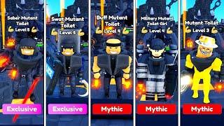 SABER vs SWAT vs BUFF vs MILITARY vs MUTANT TOILET  | Toilet Tower Defense