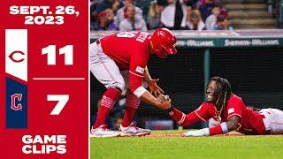 Game Clips 9-26-23 Reds beat Guardians 11-7