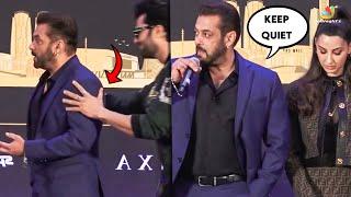 Salman Khan Loses His Cool On Stage and Anchor Calms Him Down | Shows his Anger on Nora Fatehi