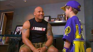 The Rock introduces himself to a "young" Cena