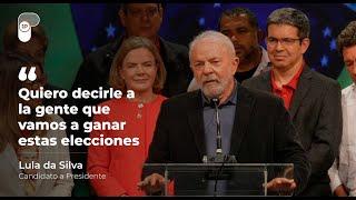 El discurso de Lula da Silva tras ganar la primera vuelta en las elecciones