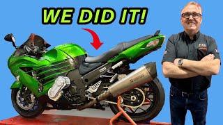 How Much Power Did Our Supercharged Kawasaki ZZR1400 Make?