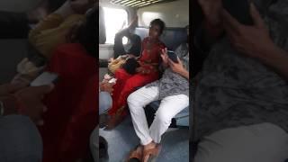 Passengers activities in superfast train GS Coach #shortfeeds #shortsfeed #keretaapi #ytshorts #rail