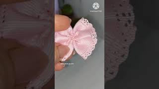 Бантики малютки из остатков лент своими руками/быстро,легко и просто