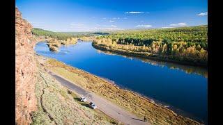 Реки мира: Лена. Крупнейшая река в мире, протекающая в районе вечной мерзлоты.