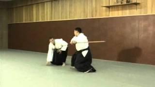 Obata Toshishiro dojo - Ashi sabaki exercises with boken - part 2