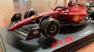 Bburago Ferrari F1-75 Unboxing+Review!