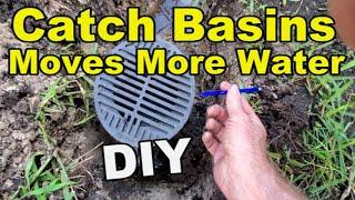 2 Catch Basin Collect MORE Water than 40 feet of French Drain