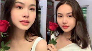 turning myself into a SOFT GIRL  valentine’s day makeup (philippines)