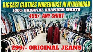 Biggest warehouse in Hyderabad 100% original branded clothes at cheapest prices / chance to chance
