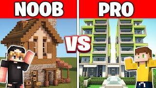 Noob vs PRO: EN GÜVENLİKLİ OTEL YAPI KAPIŞMASI - Minecraft