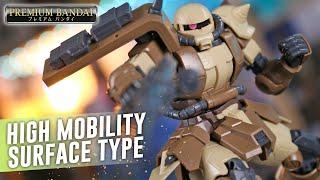 P-Bandai HG Zaku High Mobility Surface Type (Wald) - UNBOXING and Review!