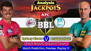 SYS vs BRH BBL 2022 - Sydney Cricket Ground Pitch Report | Match Prediction | Sydney vs Brisbane