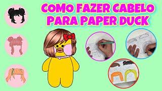 COMO FAZER CABELO PARA PAPER DUCK | Acessórios para Paper Duck do TikTok