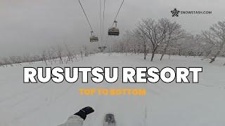 Top to Bottom Run at Rusutsu Ski Resort, Hokkaido