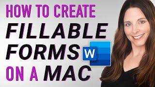 How to Create a Fillable Form in Word for Mac