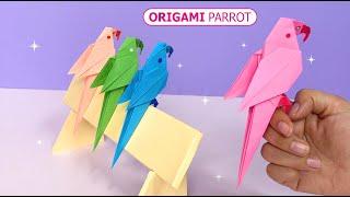 Супер простое оригами попугай. Оригами попугай из бумаги Красивый