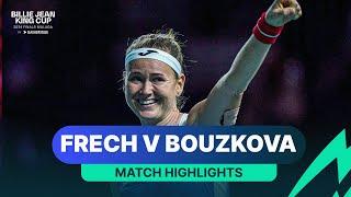 Magdalena Frech v Marie Bouzkova Poland v Czechia 2024 Billie Jean King Cup Finals Match Highlights