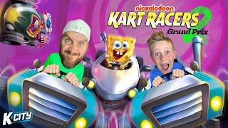 Dad vs Son in Nickelodeon KART RACERS 2: Grand Prix!!! K-CITY GAMING
