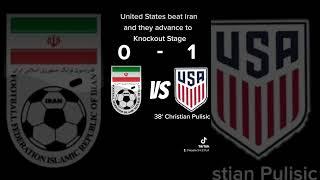 United States Vs Iran #fifaeworldcup #ussoccer #christianpulisic #cp10 #iran #pulisic