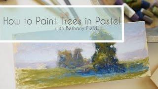 How to Paint a Tree - Real-Time Demonstration Video with Voiceover by Bethany Fields