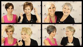 New Short Lace Front Monofilament Wig - Joy LF Mono- Shown in All Colors (Godiva's Secret Wigs)