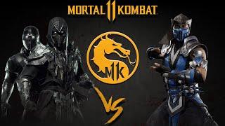 Mortal kombat 11 Noob Saibot vs Sub-Zero Нуб Сайбот против  Саб-Зиро