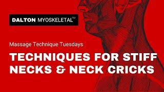 Massage Technique for Crick in the Neck and Neck Pain