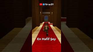 Minecraft'taki EN HAFİF Şey Nedir? 