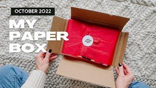 My Paper Box Unboxing October 2022: Stationery Subscription Box