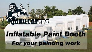 2022 GORILLASPRO inflatable spray paint booth, perfect spray assistant for spray aircraft