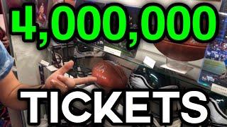 ARCADE TICKET REDEMPTION PRIZE WORTH 4 MILLION TICKETS!! (NOT CLICKBAIT!)