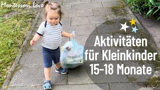 Aktivitäten für Kleinkinder im Alter von 15-18 Monaten