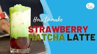  HOW TO MAKE STRAWBERRY MATCHA LATTE | ICED STRAWBERRY MATCHA | TOP VIDEO 2021