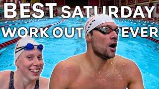 NEW Favorite Saturday Swim Work Out Vlog | CAN you do it? Training Breakdown