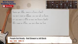   People Get Ready - Rod Stewart & Jeff Beck Guitar Backing Track with vocals, chords and lyrics