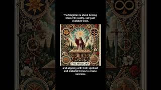 Meaning of The Magician card in tarot #tarotcardsmeaning #freetarot #themagiciancardmeaning #shorts