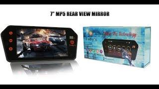 DVR 7″ inch MP5 Rear View Mirror Touch Screen