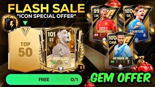 OMG!! FLASH SALE EVENT ICON SPECIAL OFFER IN FC MOBILE 24 | FREE GIFT REWARDS FC MOBILE!