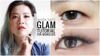 Easy Soft Work Safe Glam Makeup for Monolids