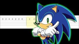 Sonic X Theme Song - Gotta Go Fast (Easy Guitar Tabs Tutorial)