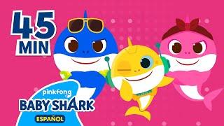 Robot Tiburón Bebé y Más Canciones Infantiles | Tiburón Bebé Du Ru Ru | Baby Shark en español